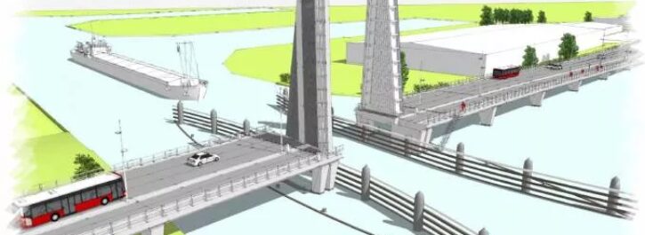 De Sontbrug; langste brug van Groningen in wording