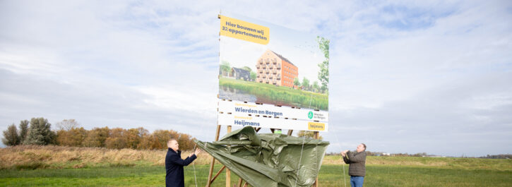 Heijmans & Wierden en Borgen tekenen voor 32 sociale huurappartementen in Meerstad